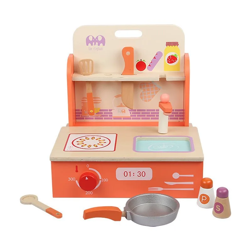 Kids Wooden Play Kitchen Set with Miniature Stove Pretend Play Toy including Cutting Food Vegetables And Pots
Kids Wooden Play Kitchen Set with Miniature Stove Pretend Play Toy including Cutting Food Vegetables And Pots