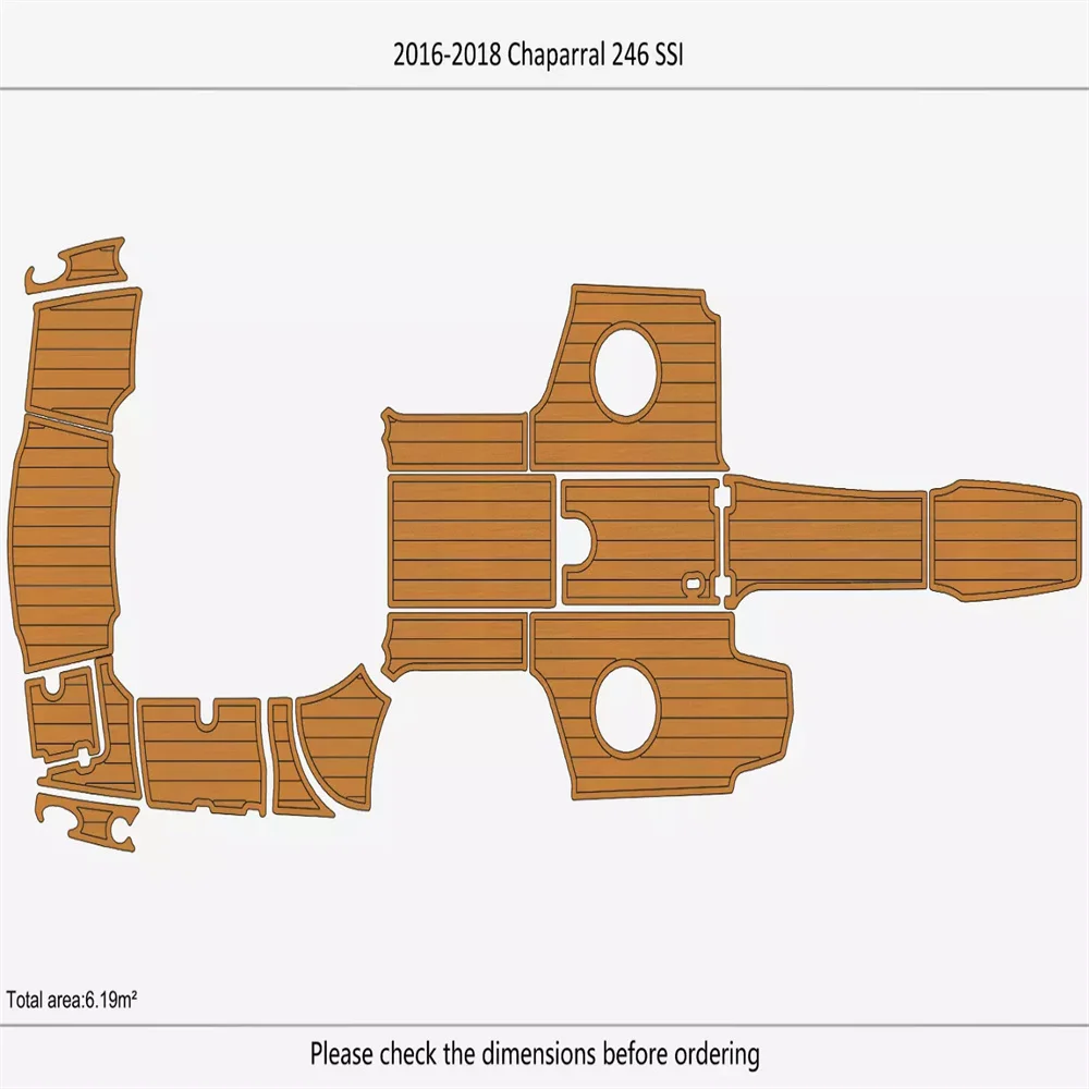 2016-2019 Chaparral 246 SSI Cockpit Swim platform 1/4"6mm EVA foam faux floor Marine Flooring Teak Yacht boat marine accessories
2016-2019 Chaparral 246 SSI Cockpit Swim platform 1/4"6mm EVA foam faux floor Marine Flooring Teak Yacht boat marine accessories