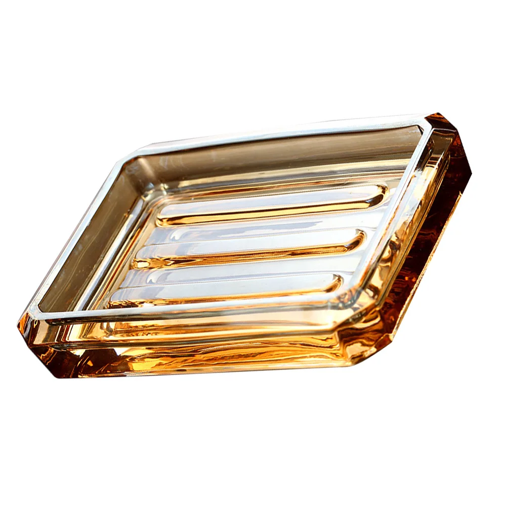 Glass Soap Box Decorative Household Soap Dish Wear-Resistant Bathroom Accessory for Home Use No Installation Required
Glass Soap Box Decorative Household Soap Dish Wear-Resistant Bathroom Accessory for Home Use No Installation Required