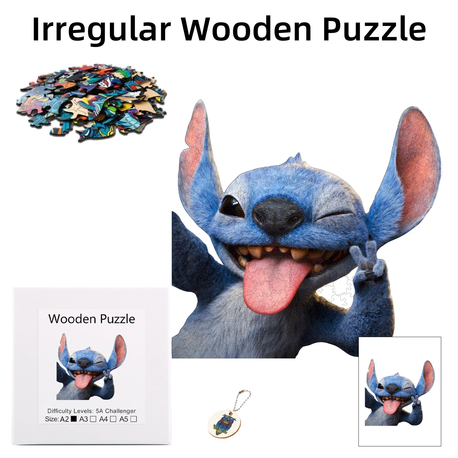 Деревянный пазл Disney Alien Playful Stitch — лучший рождественский подарок для детей, семьи и друзей 
Деревянный пазл Disney Alien Playful Stitch — лучший рождественский подарок для детей, семьи и друзей