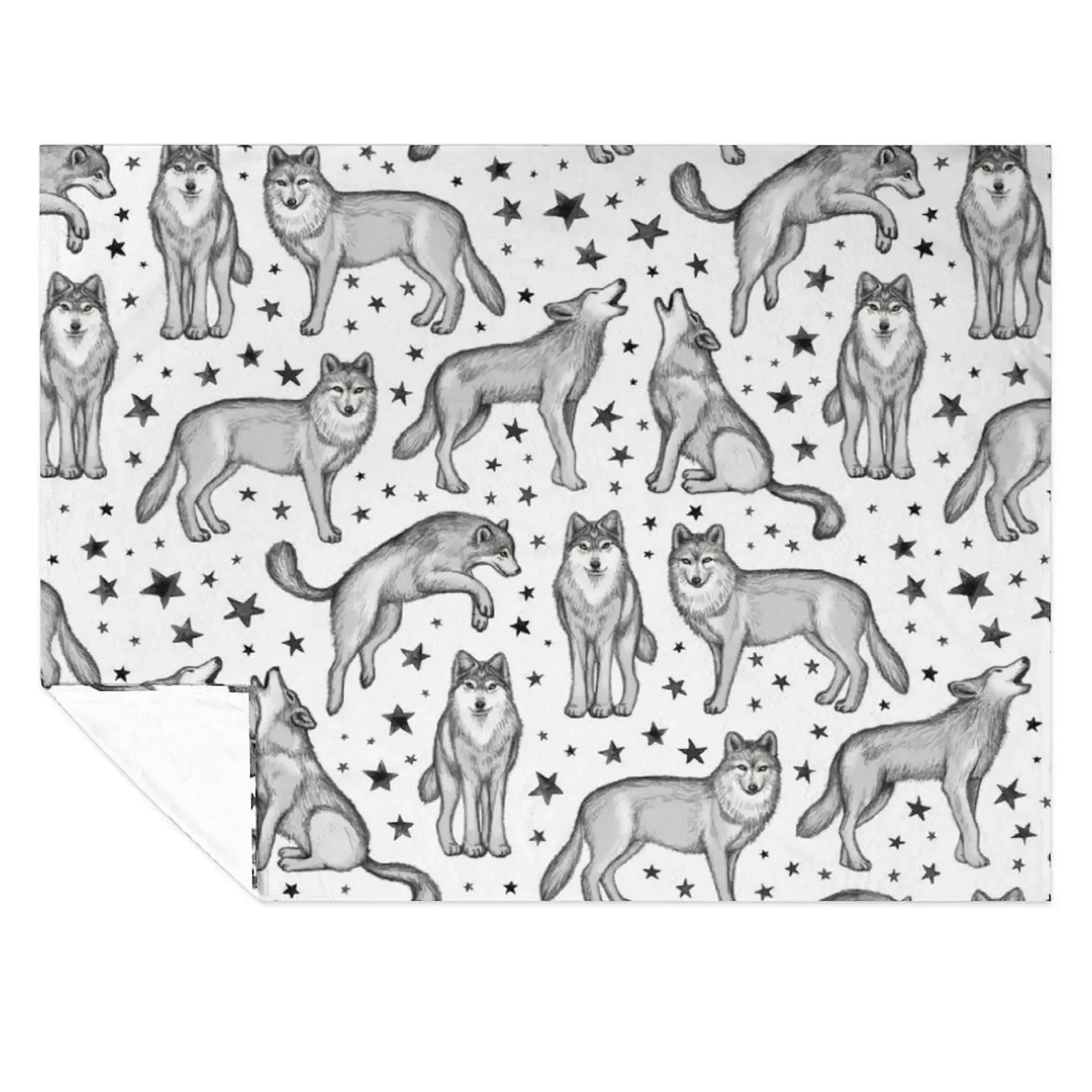 Wolves and Stars on White Throw Blanket for babies Moving Plaid on the sofa Travel Blankets
Wolves and Stars on White Throw Blanket for babies Moving Plaid on the sofa Travel Blankets