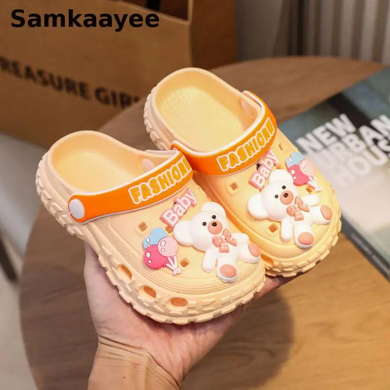 4-18y Kids Mules & Clogs Summer Children Sandals Girl Boys Beach Shoes Slippers Soft Sole Anti-slip Breathable Cartoon Sandalias
4-18y Kids Mules & Clogs Summer Children Sandals Girl Boys Beach Shoes Slippers Soft Sole Anti-slip Breathable Cartoon Sandalias