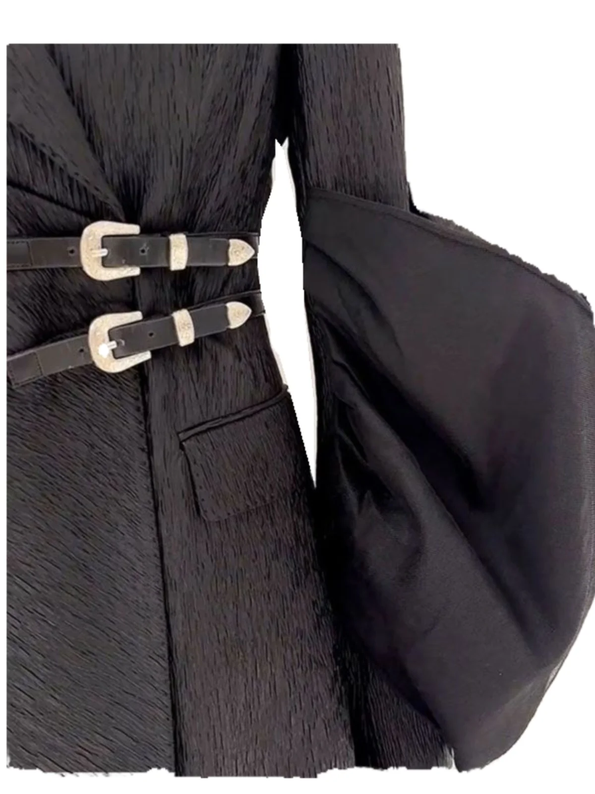 Elegant Black Suit And Flared Pants Set for Women Fashionable Street Style Bouillabaisse Wind Spring Autumn Seasonal Outfit
Elegant Black Suit And Flared Pants Set for Women Fashionable Street Style Bouillabaisse Wind Spring Autumn Seasonal Outfit