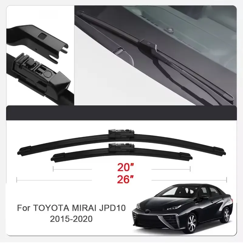2PCS Car Wiper Blades for Toyota MIRAI Front Windscreen Windshield Double Rubber Car Accessories
2PCS Car Wiper Blades for Toyota MIRAI Front Windscreen Windshield Double Rubber Car Accessories 