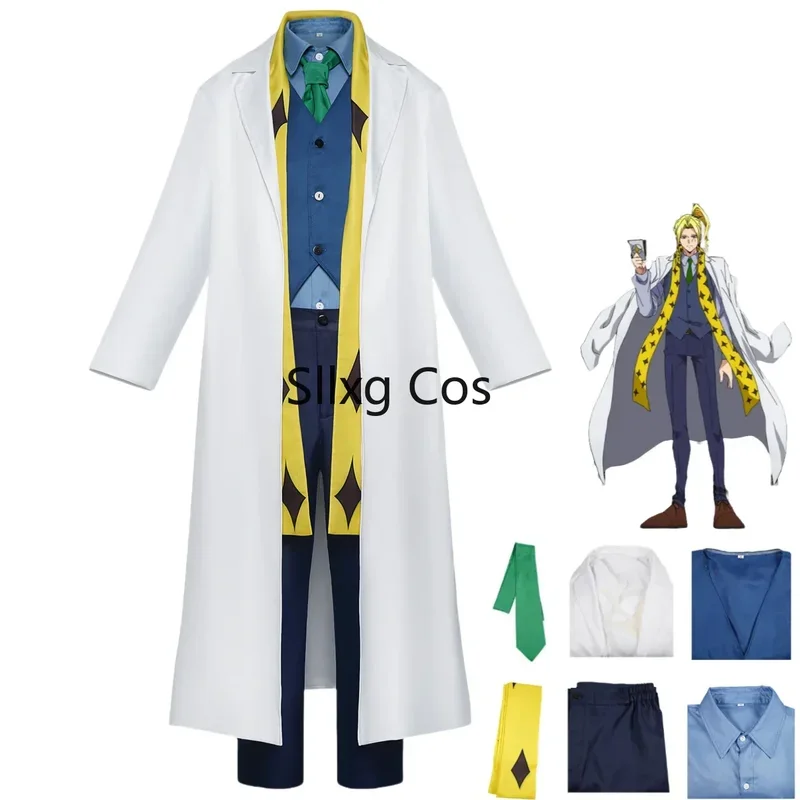 FC6Anime Mashle: Magic and Muscles Leo Granz Cosplay Costume Captain White Long Coat Uniform Shirt Man Carnival Halloween S@FC8!
FC6Anime Mashle: Magic and Muscles Leo Granz Cosplay Costume Captain White Long Coat Uniform Shirt Man Carnival Halloween S@FC8!