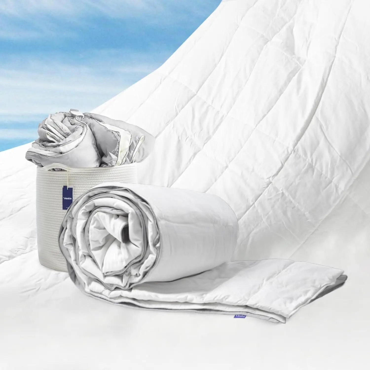 All-Season Silk Comforter for Hot Sleepers, 100% Silk Fill with Cotton Shell, King Size Grey
All-Season Silk Comforter for Hot Sleepers, 100% Silk Fill with Cotton Shell, King Size Grey