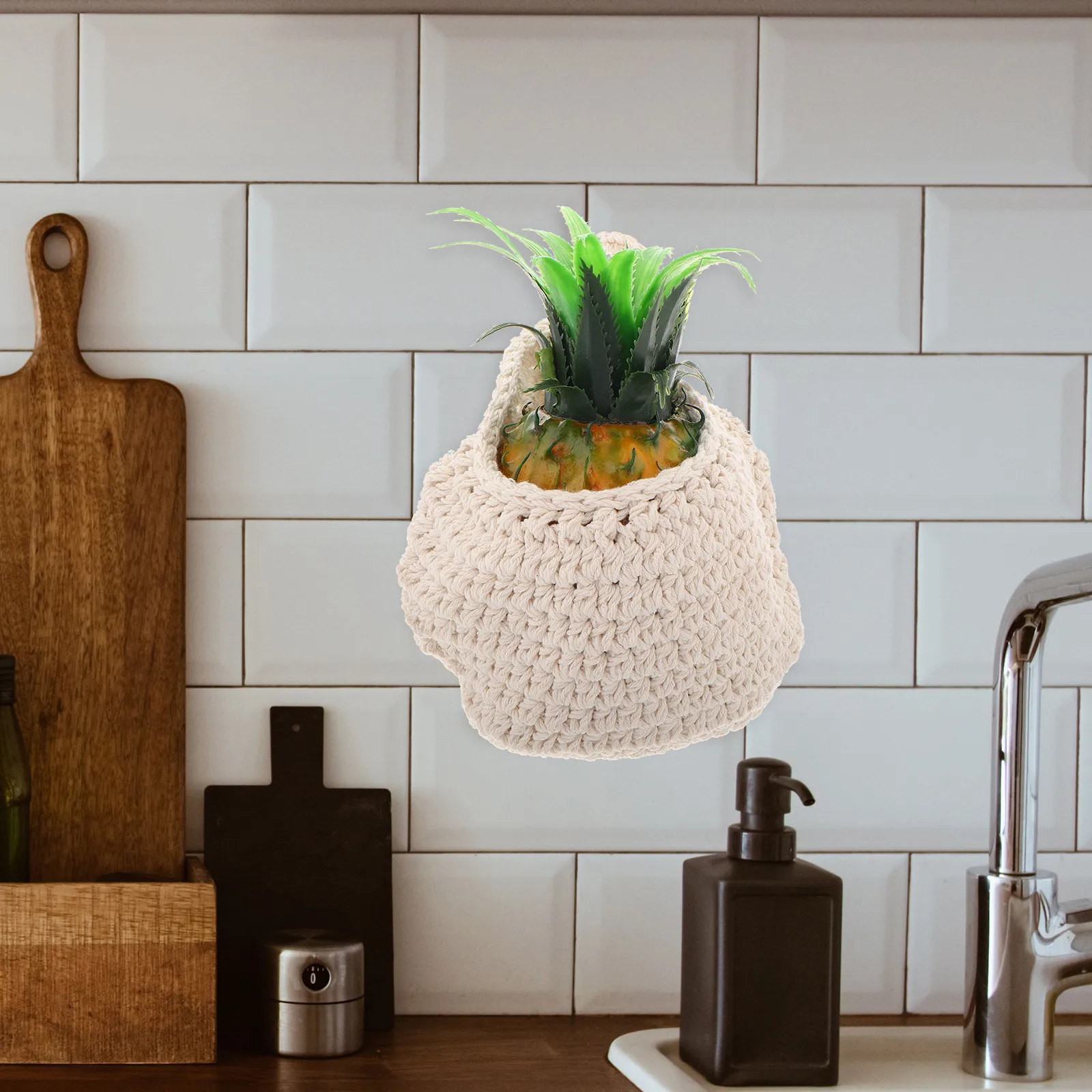 2Pcs Hanging Wall Storage Basket Delicate Cotton Rope Woven Nest for Kitchen Fruit Hammock Vegetable Organizer Decorative
2Pcs Hanging Wall Storage Basket Delicate Cotton Rope Woven Nest for Kitchen Fruit Hammock Vegetable Organizer Decorative