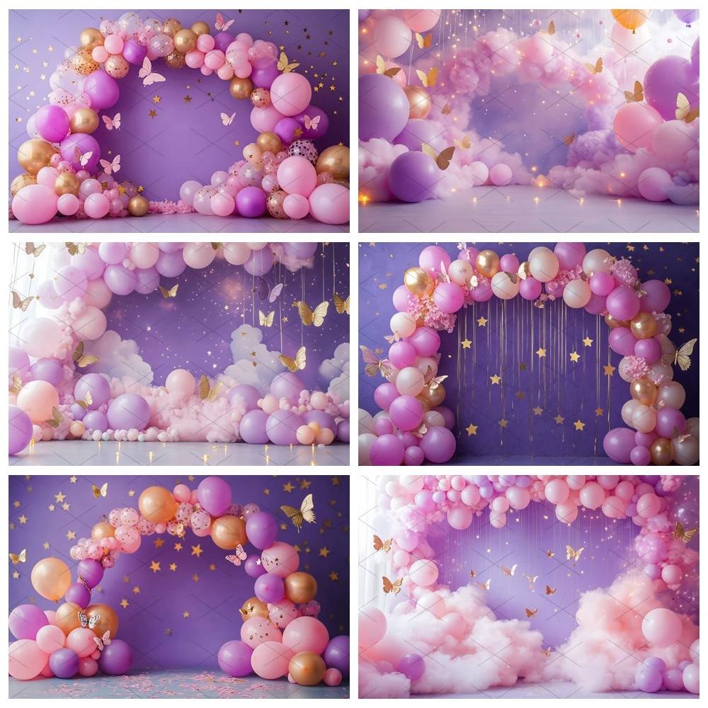 Girl Birthday Photography Background Baby Photography Props Butterfly Purple Balloon Background Photography Studio Decoration
Girl Birthday Photography Background Baby Photography Props Butterfly Purple Balloon Background Photography Studio Decoration