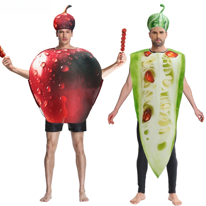 Unisex Adult Men Women Apple Bitter Melon Print Sponge Costume Halloween Stage Performance Outfit for Cosplay Party Fancy Dress
Unisex Adult Men Women Apple Bitter Melon Print Sponge Costume Halloween Stage Performance Outfit for Cosplay Party Fancy Dress