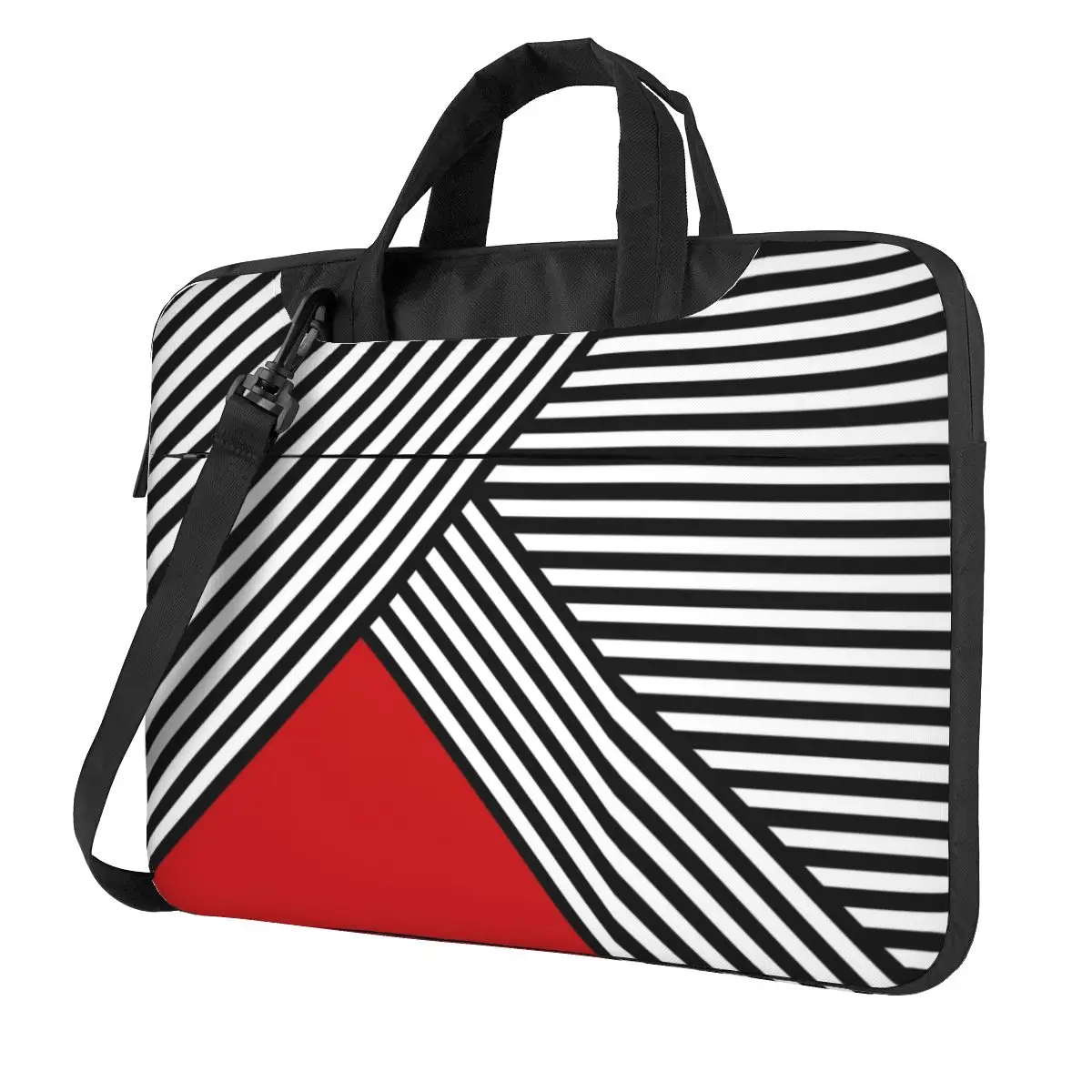 Black And White Stripes With Red Triangle Laptop Bag Protective Case Computer Bag 13 14 15.6 Inch Crossbody Notebook Pouch
Black And White Stripes With Red Triangle Laptop Bag Protective Case Computer Bag 13 14 15.6 Inch Crossbody Notebook Pouch