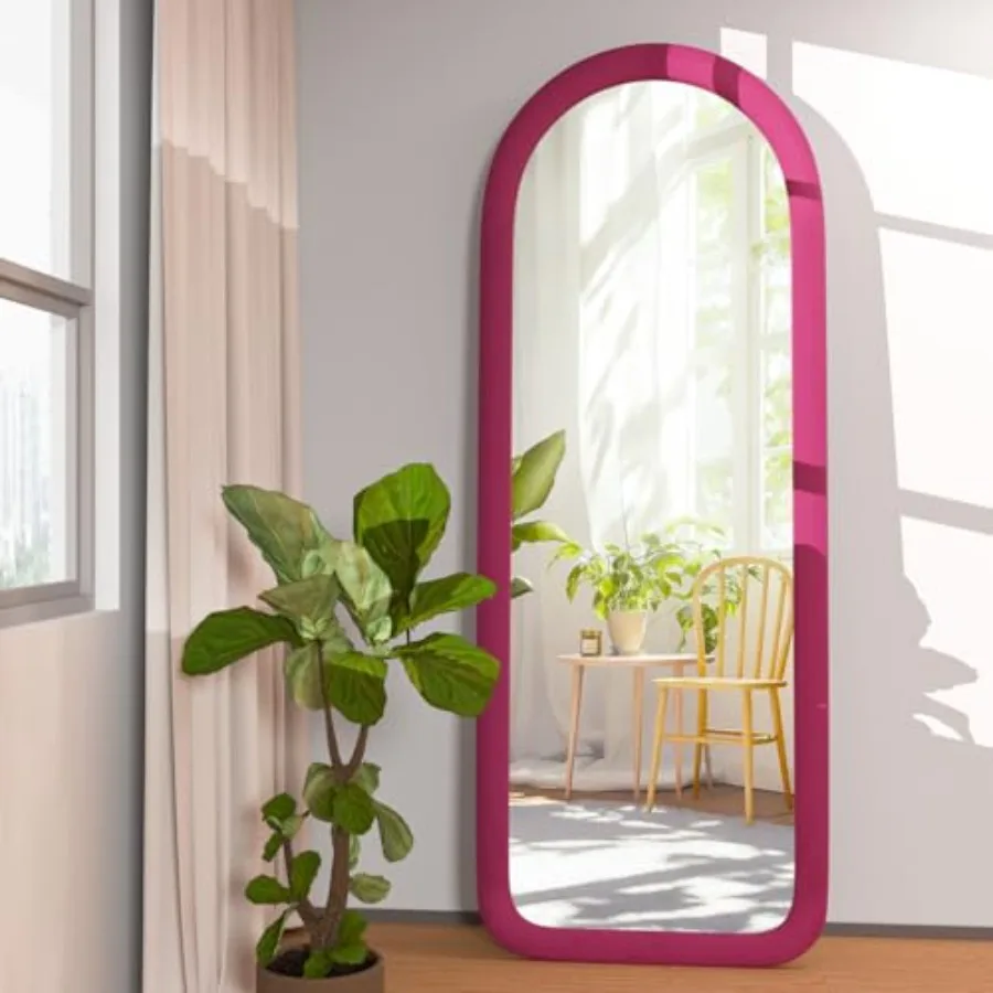 Full Length Mirror 56"x20" Arch Floor Mirror with Stand Arched Full Body Mirror Standing Hanging or Leaning Against Wall for Be
Full Length Mirror 56"x20" Arch Floor Mirror with Stand Arched Full Body Mirror Standing Hanging or Leaning Against Wall for Be