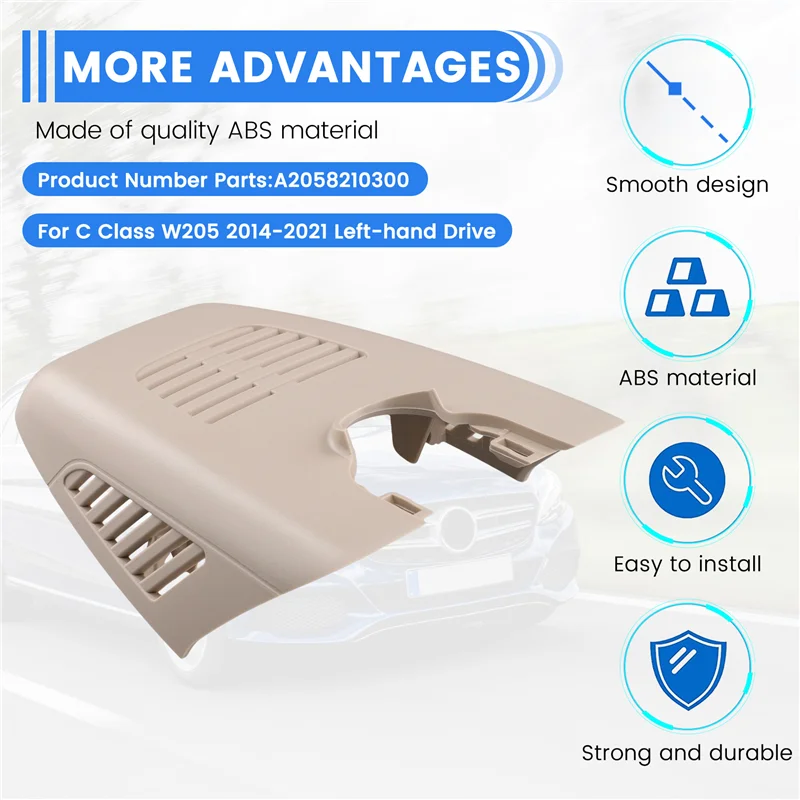 BB-Car Interior Rear View Mirror Cover Trim Plates A2058210300 For Mercedes Benz C Class W205 2014-2021 LHD
BB-Car Interior Rear View Mirror Cover Trim Plates A2058210300 For Mercedes Benz C Class W205 2014-2021 LHD
