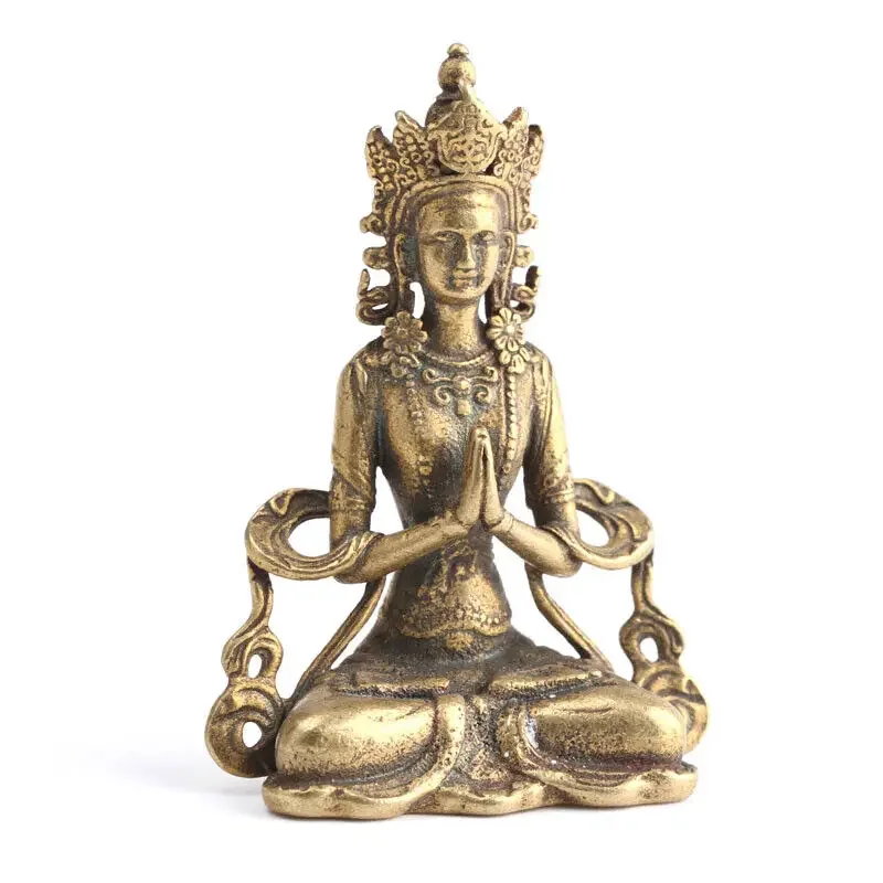 Handmade Brass Mini Guanyin Ornament Antique Craft Collection Buddha Tara Statue Home Accessories
Handmade Brass Mini Guanyin Ornament Antique Craft Collection Buddha Tara Statue Home Accessories