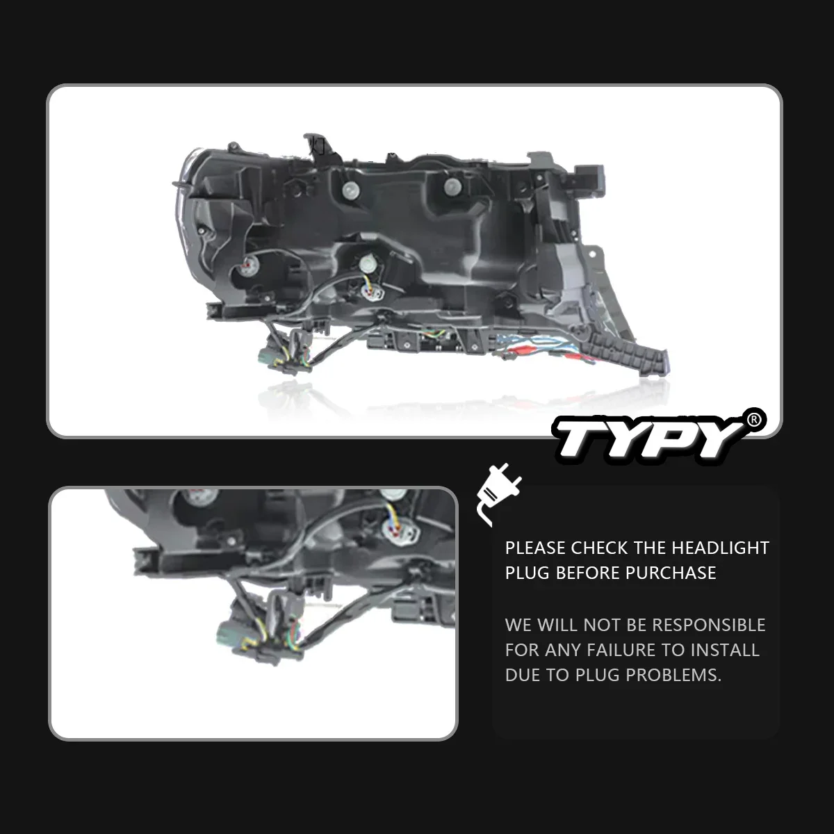 TYPY Car For Toyota Land Cruiser Headlight 2016-2021 Upgrade Modified New DRL Dynamic Turn Signal LED Headlight Auto Accessories
TYPY Car For Toyota Land Cruiser Headlight 2016-2021 Upgrade Modified New DRL Dynamic Turn Signal LED Headlight Auto Accessories
