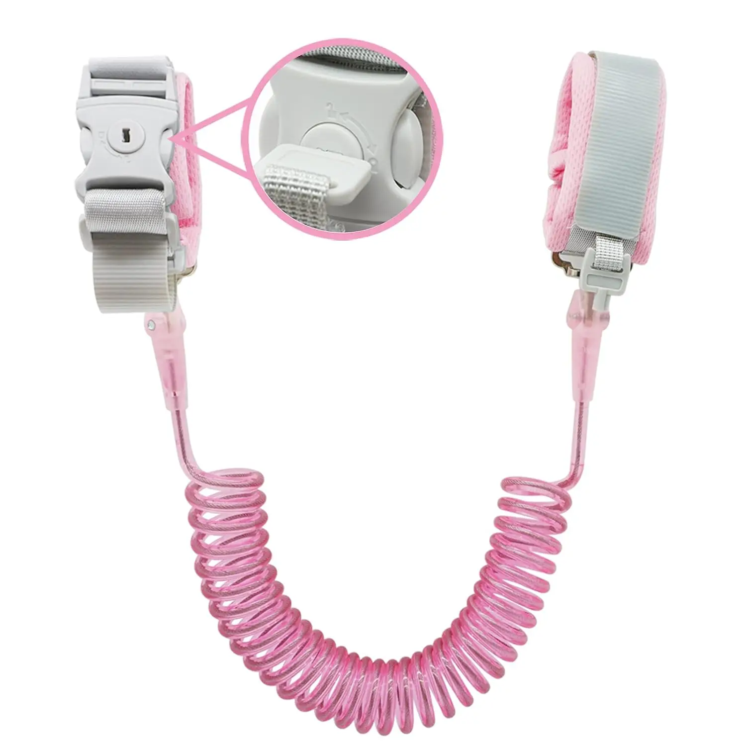 8.2ft Anti Lost Wrist Link for Toddlers, Breathable Kids Safety Leash with Key Lock, Pink
8.2ft Anti Lost Wrist Link for Toddlers, Breathable Kids Safety Leash with Key Lock, Pink