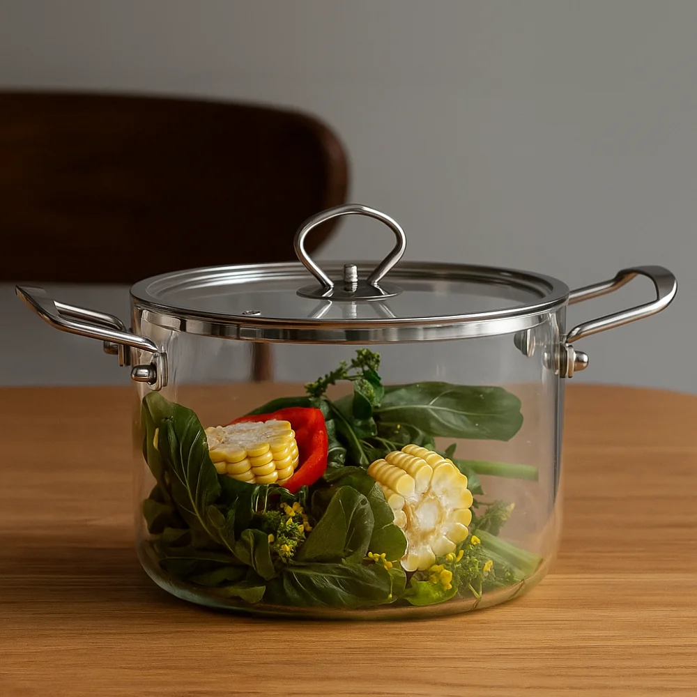 Modern High Borosilicate Glass Cooking Pot Minimalist Transparent Glass Saucepan Dual Handles Heat Resistant Soup Pot Home
Modern High Borosilicate Glass Cooking Pot Minimalist Transparent Glass Saucepan Dual Handles Heat Resistant Soup Pot Home