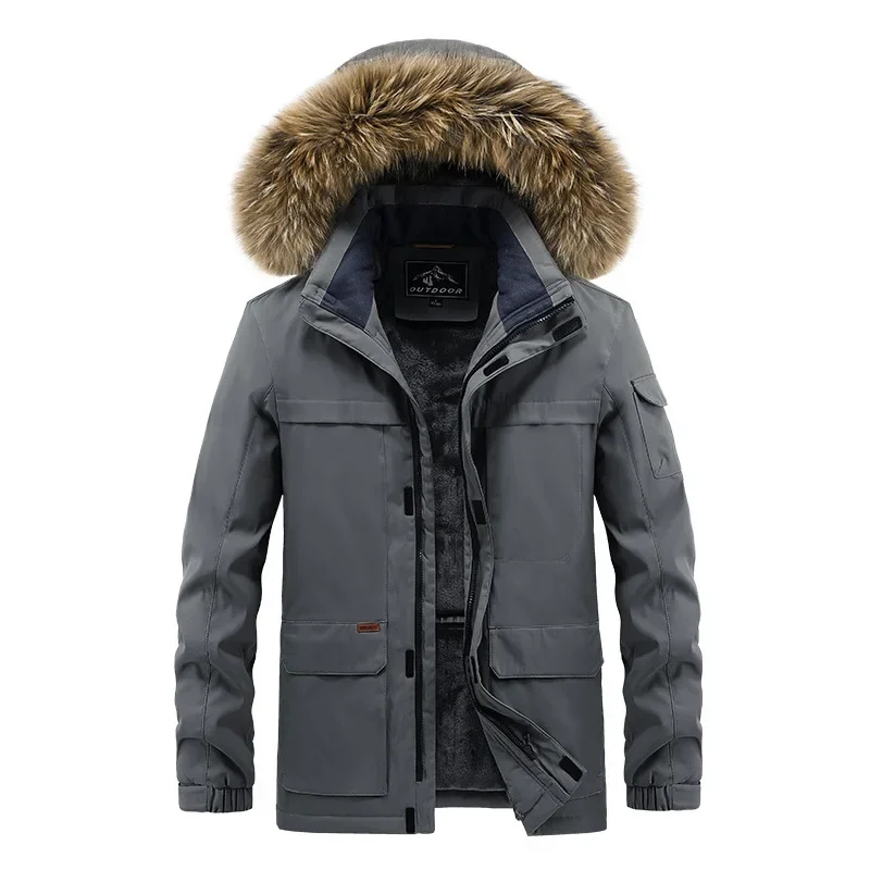 Cold-resistant Padded Clothes Mens Padded Hooded Parkas Fleece Warm Clothes Velvet Thickened Winter Loose Casual Padded Jackets
Cold-resistant Padded Clothes Mens Padded Hooded Parkas Fleece Warm Clothes Velvet Thickened Winter Loose Casual Padded Jackets