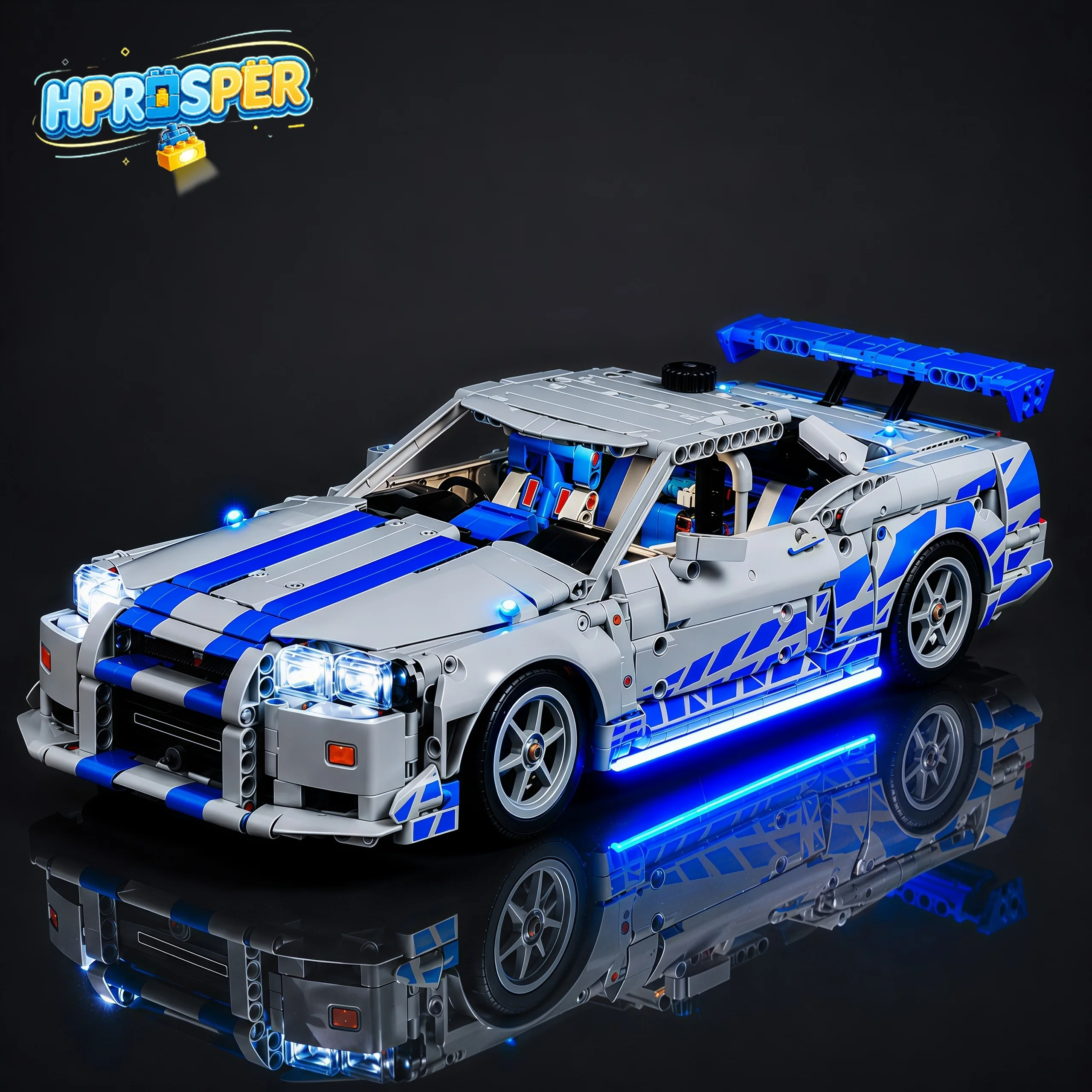 HPROSPER 5V LED Light (No Model) For LEGO 42210 2 Fast 2 Furious Nissan Skyline GT-R (R34) Decorative lights With battery box
HPROSPER 5V LED Light (No Model) For LEGO 42210 2 Fast 2 Furious Nissan Skyline GT-R (R34) Decorative lights With battery box