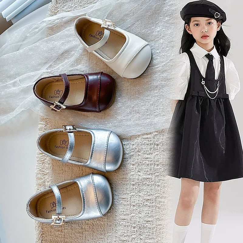 Kids Flats Versatile Korean Style Children Princess Shoes Soild Color 2026 Brand New Girls Leather Shoes Soft Bottom Non-slip
Kids Flats Versatile Korean Style Children Princess Shoes Soild Color 2026 Brand New Girls Leather Shoes Soft Bottom Non-slip