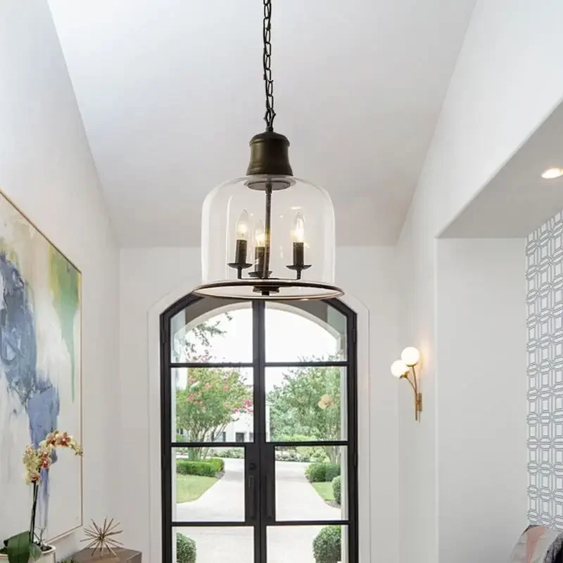 Vintage Glass Pendant Light American Style Rustic Chandelier for Dining Room Bedroom Study Decor
Vintage Glass Pendant Light American Style Rustic Chandelier for Dining Room Bedroom Study Decor