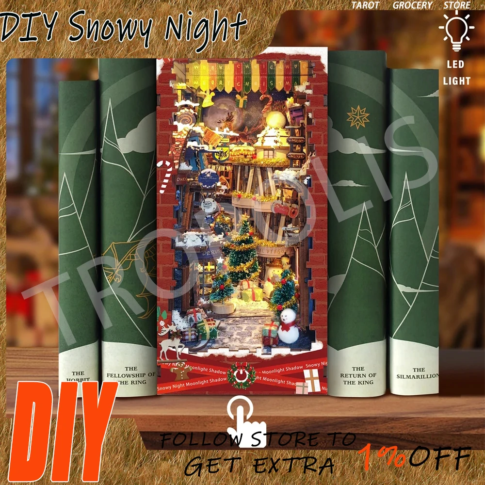 DIY Рождественский деревянный книжный уголок, полка, вставка, миниатюрные наборы, снежная ночь, тень лунного света, книжная полка, домашний декор, рождественские подарки ручной работы
DIY Рождественский деревянный книжный уголок, полка, вставка, миниатюрные наборы, снежная ночь, тень лунного света, книжная полка, домашний декор, рождественские подарки ручной работы