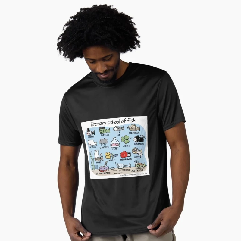 literary school of fish Gift t shirt for fisherman 100% cotton printed tee Short Sleeve Graphic Clothes All size tops S-6XL
literary school of fish Gift t shirt for fisherman 100% cotton printed tee Short Sleeve Graphic Clothes All size tops S-6XL