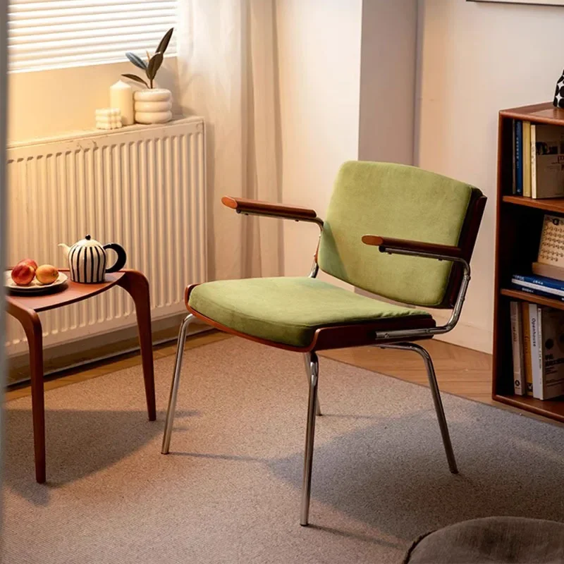 Nordic medieval rattan chair office single stainless steel simple modern backrest wooden chair home
Nordic medieval rattan chair office single stainless steel simple modern backrest wooden chair home