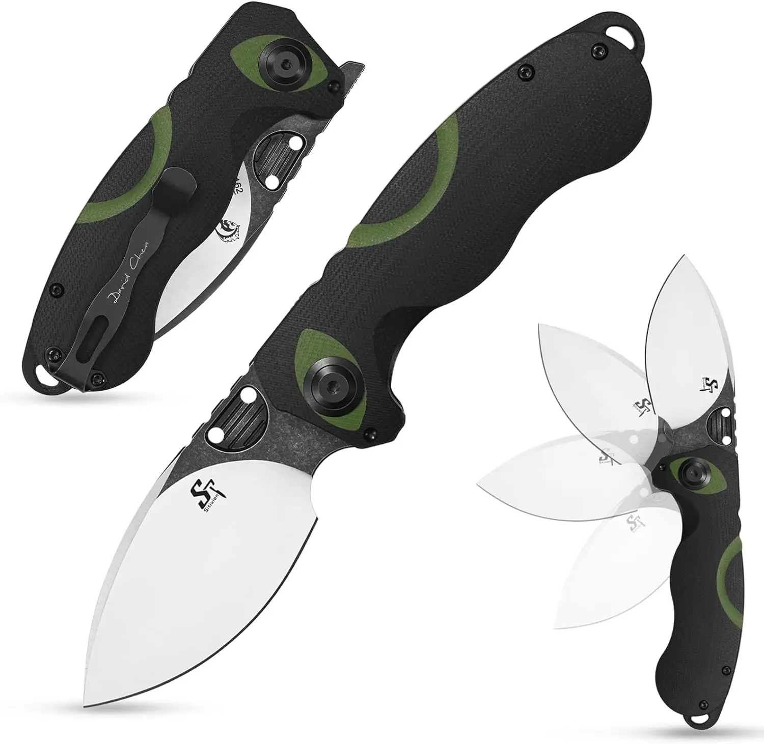 Sitivien ST162 Folding Pocket Knife AUS-10 Steel Blade G10 Handle Hiking Hunting Pocket Knife for Working Camping EDC Tool
Sitivien ST162 Folding Pocket Knife AUS-10 Steel Blade G10 Handle Hiking Hunting Pocket Knife for Working Camping EDC Tool
