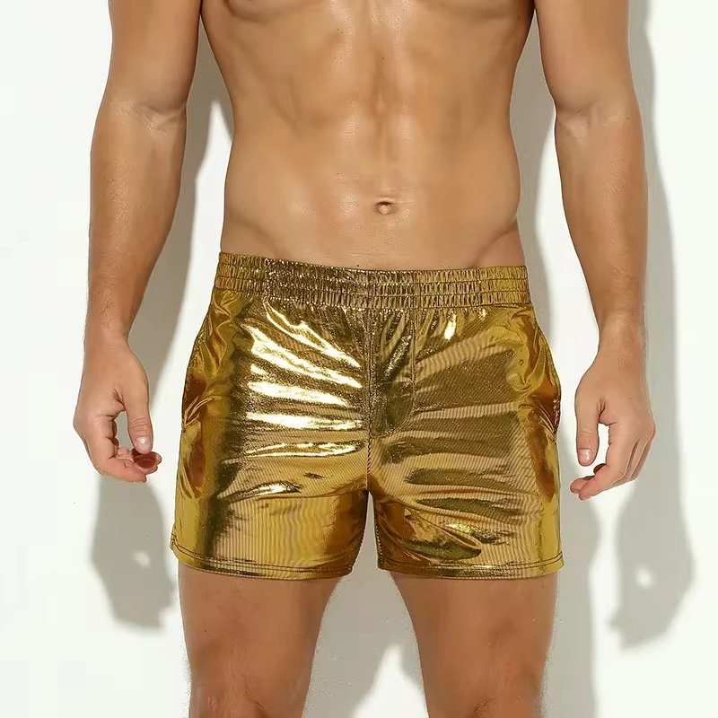 Sexy Mens Shorts Leather-like Pants Bright Stripes and Elastic Trouser Catwalk Large Size GAY Shorts
Sexy Mens Shorts Leather-like Pants Bright Stripes and Elastic Trouser Catwalk Large Size GAY Shorts