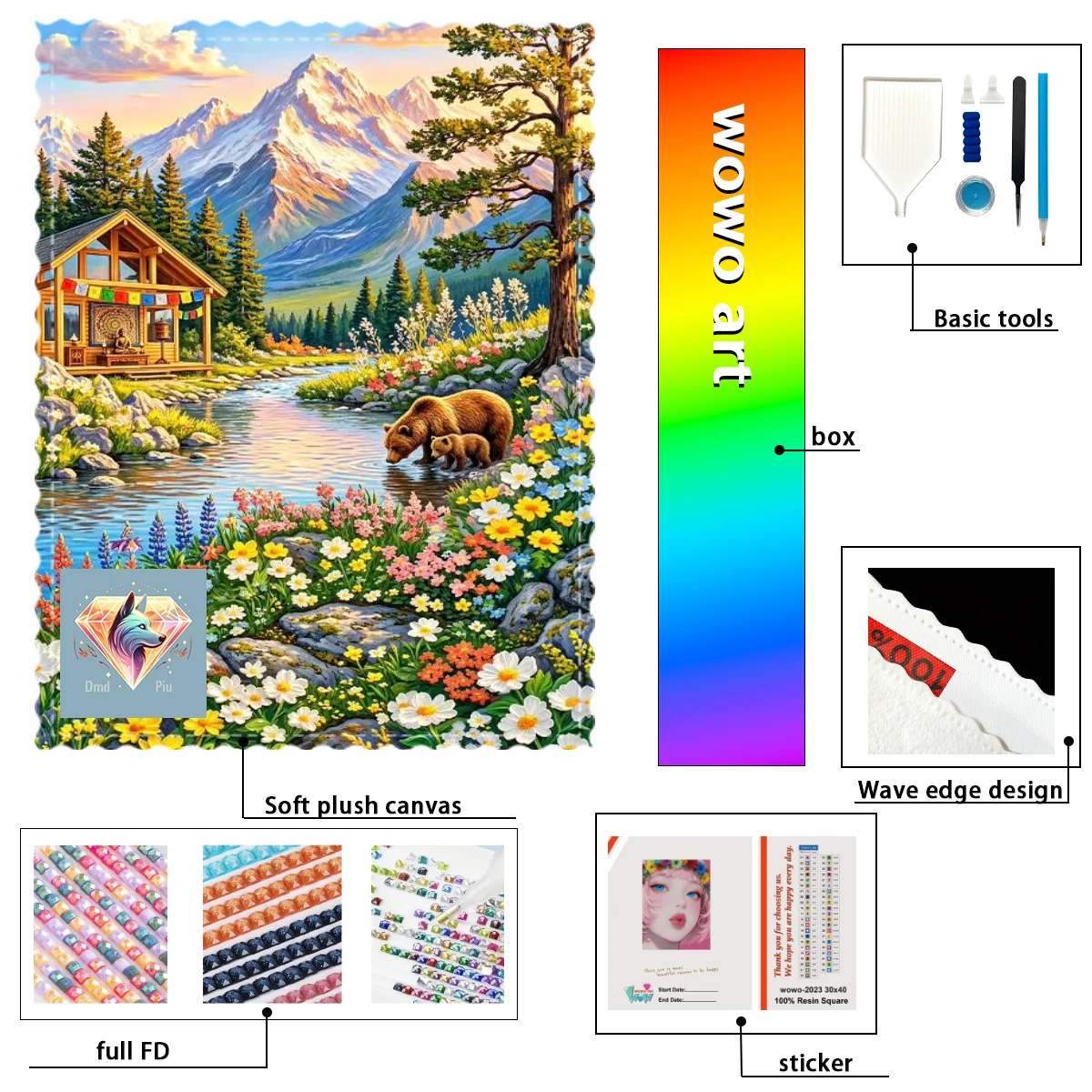 【Piu Diamond Art】Padre y hijo oso beben agua 100% resin FD+ab+cr Diamond Stamping Kit Perfect Masterpiece worth Buying
【Piu Diamond Art】Padre y hijo oso beben agua 100% resin FD+ab+cr Diamond Stamping Kit Perfect Masterpiece worth Buying
