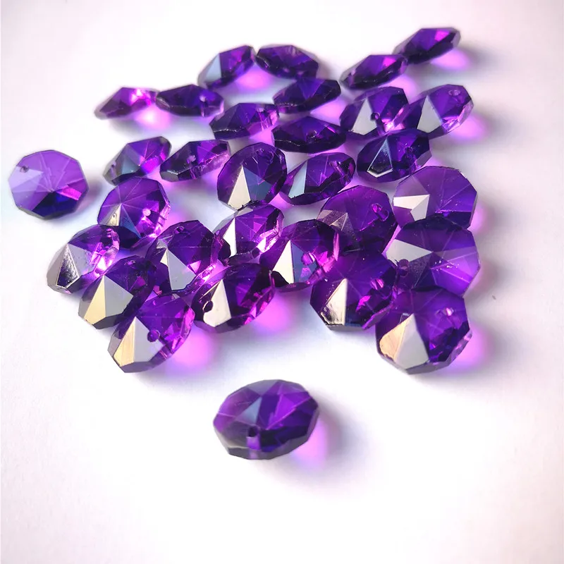 200pcs/lot Dark Purple 14MM Glass Crystal Chandelier Octagon Beads in One Hole Lighting Accessories DIY Curtain Beads Supplies
200pcs/lot Dark Purple 14MM Glass Crystal Chandelier Octagon Beads in One Hole Lighting Accessories DIY Curtain Beads Supplies