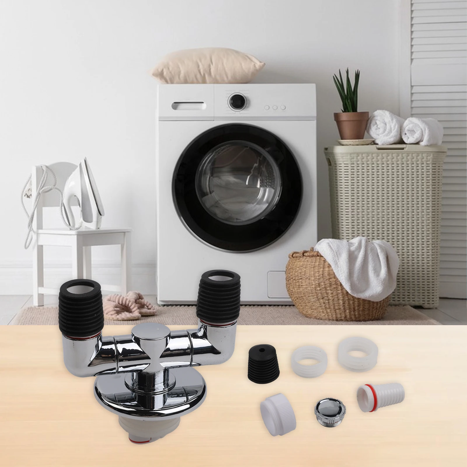 Drainage System Solution As Shown In The Picture Floor Drain Tee Variable Diameter Design Connects Two Washing Machines
Drainage System Solution As Shown In The Picture Floor Drain Tee Variable Diameter Design Connects Two Washing Machines