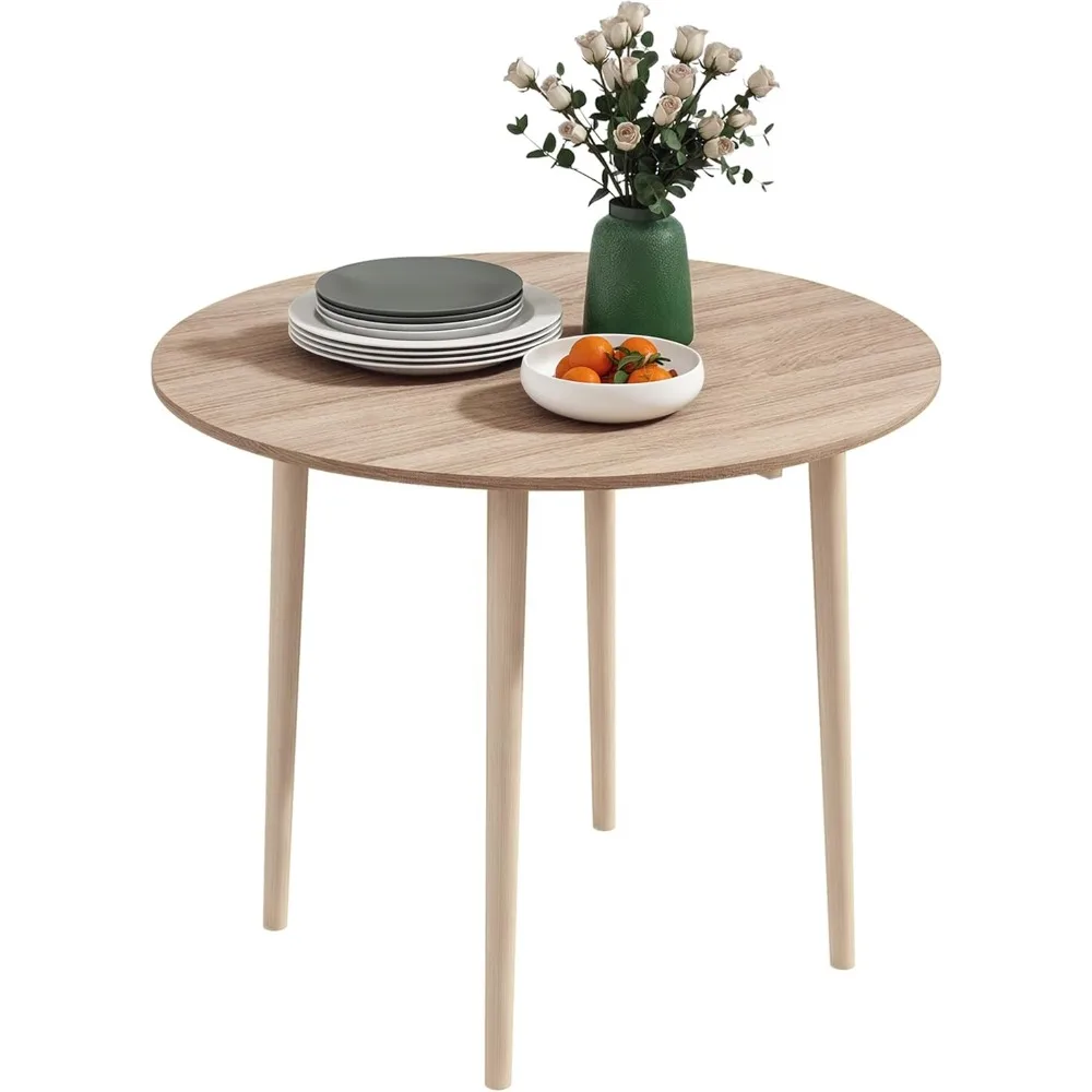 35 Small Kitchen Table, Collapsible Drop Leaf Table for Small Spaces, Round Folding Dining Table with Solid Wood Legs
35 Small Kitchen Table, Collapsible Drop Leaf Table for Small Spaces, Round Folding Dining Table with Solid Wood Legs