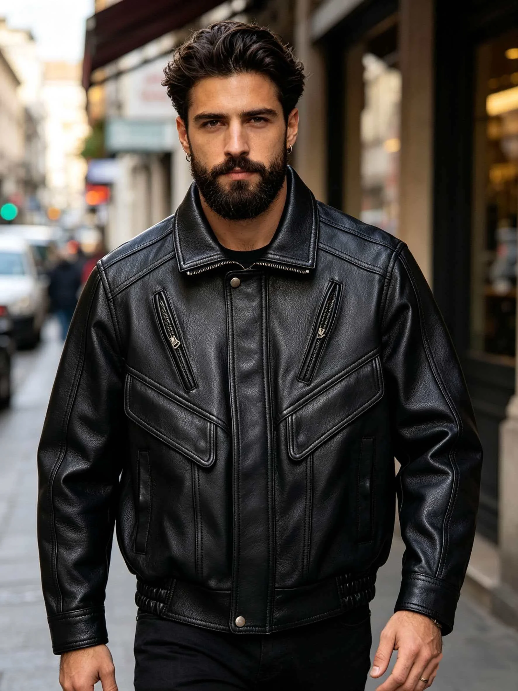Black Winter Leather Jacket Men Casual Style Plus Size 5XL Genuine Natural Thick Sheepskin Turn-Down Collar Loose Coat
Black Winter Leather Jacket Men Casual Style Plus Size 5XL Genuine Natural Thick Sheepskin Turn-Down Collar Loose Coat