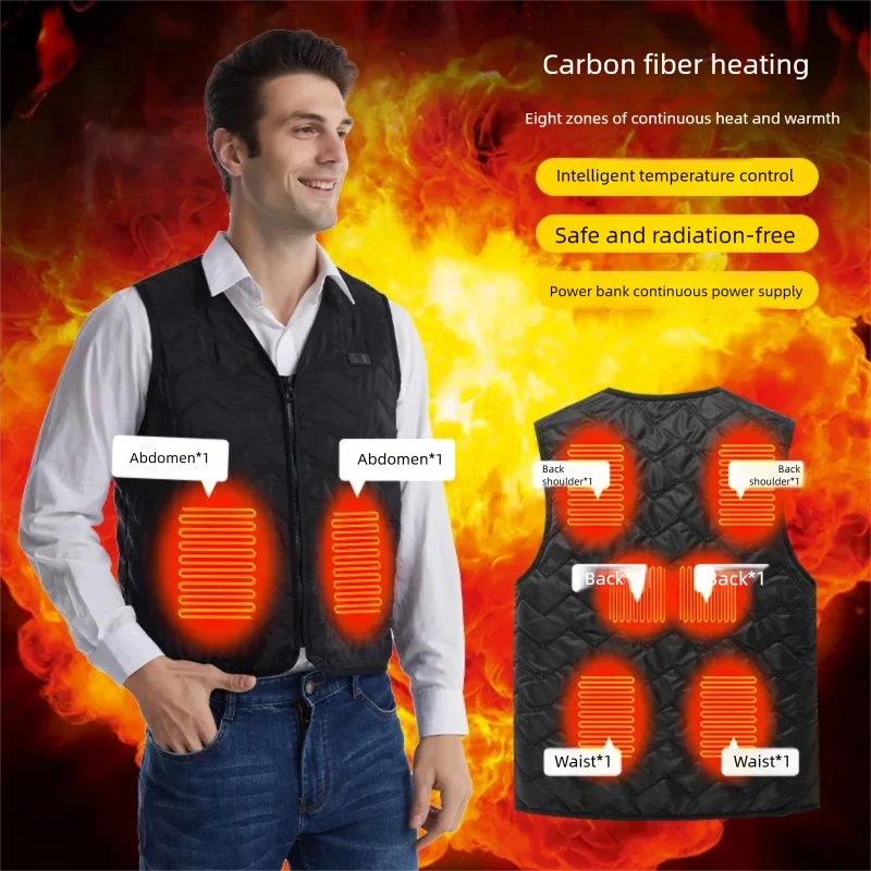 8-Zone Heated Vest for Men Women Warm Cozy Heated Vest Autumn Winter Warm-Up Heating Waistcoat Outdoor Sports Sleeveless Coat
8-Zone Heated Vest for Men Women Warm Cozy Heated Vest Autumn Winter Warm-Up Heating Waistcoat Outdoor Sports Sleeveless Coat