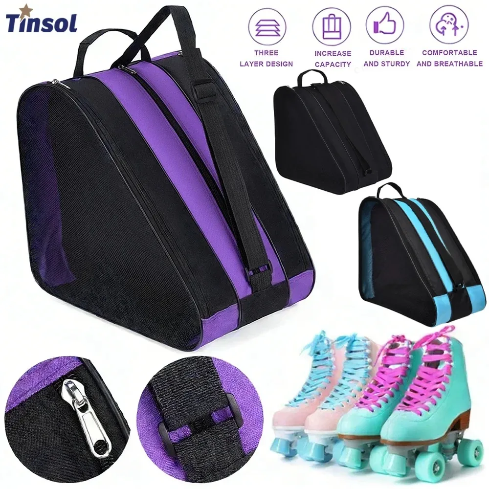 New 1PC Portable Roller Skates Bag Ice Skating Bag Large Capacity Breathable Kids Inline Skates Bag Skates Storage Bag
New 1PC Portable Roller Skates Bag Ice Skating Bag Large Capacity Breathable Kids Inline Skates Bag Skates Storage Bag