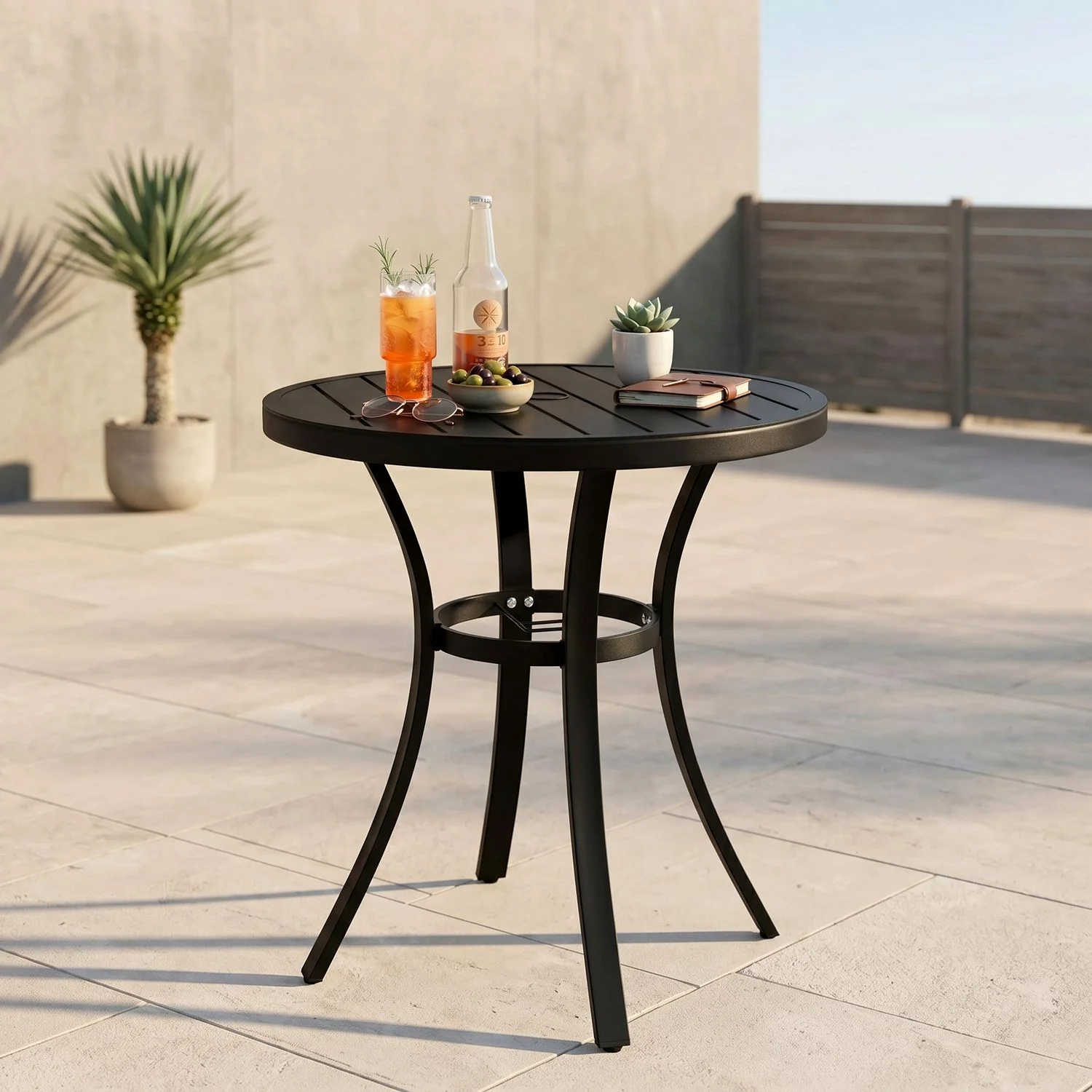 Outdoor Patio Round Dining Table,Patio Table with Adjustable Umbrella Hole,E-Coating,All Weather for Lawn,Poolside,Garden,Yard
Outdoor Patio Round Dining Table,Patio Table with Adjustable Umbrella Hole,E-Coating,All Weather for Lawn,Poolside,Garden,Yard