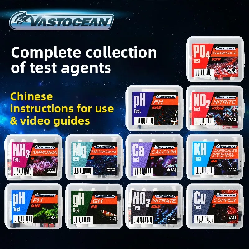 VASTOCEAN Aquarium Water Test Kit for Freshwater & Saltwater Tanks, Multi-Parameter Master Test Kit
VASTOCEAN Aquarium Water Test Kit for Freshwater & Saltwater Tanks, Multi-Parameter Master Test Kit