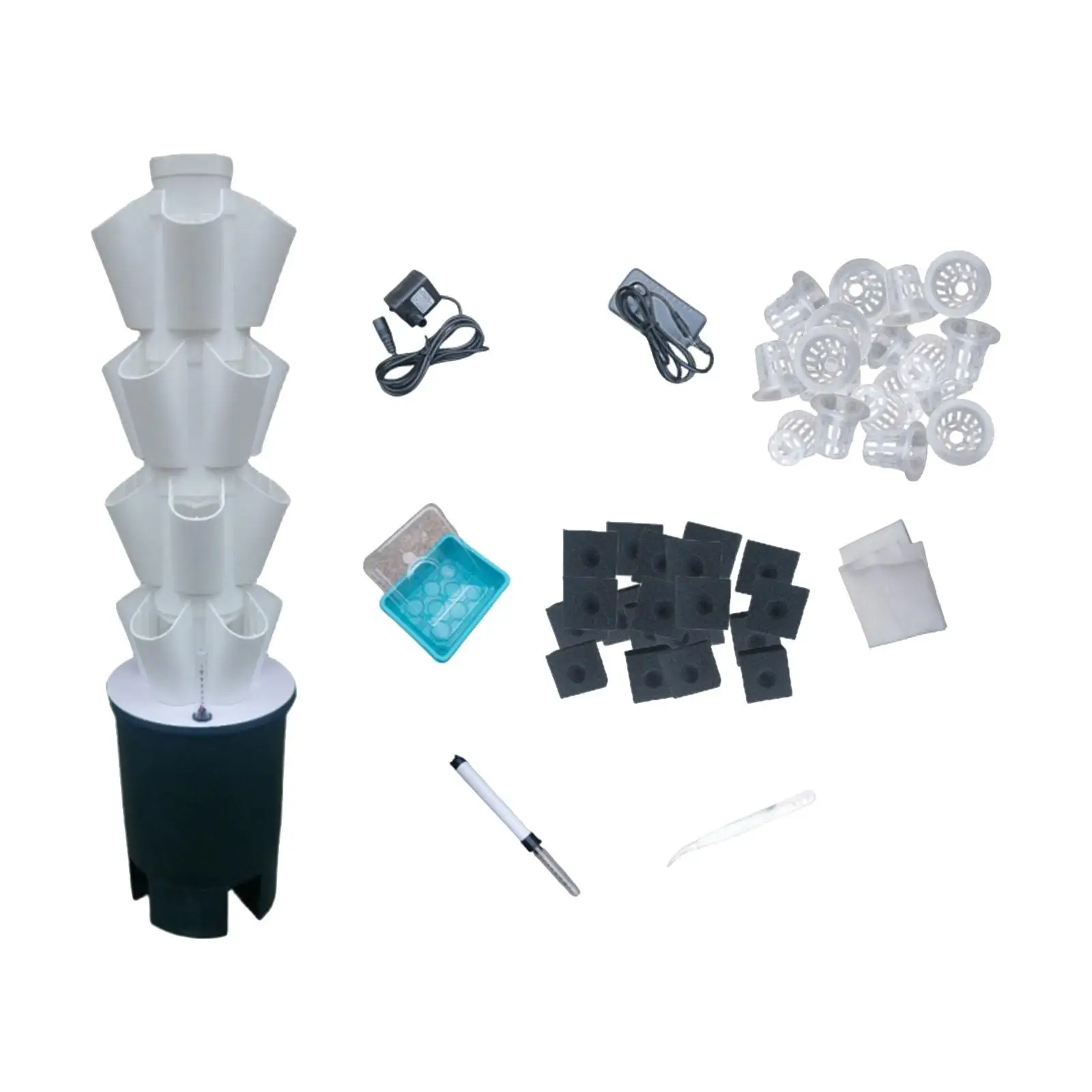 Hydroponic Grow Tower 4 Layers AU Adapter Practical Cultivation System for Strawberries Vegetables Nursery Peppers Flowers
Hydroponic Grow Tower 4 Layers AU Adapter Practical Cultivation System for Strawberries Vegetables Nursery Peppers Flowers