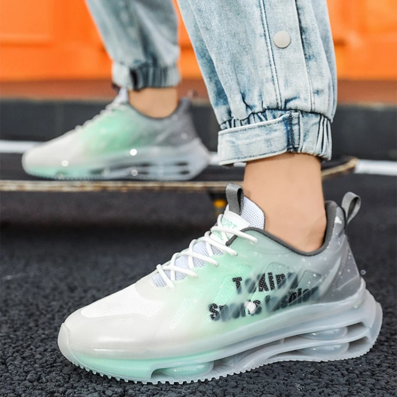 Fashion Men's Running Shoes Mesh Breathable Soft Sole Shock Absorbing Sneakers Comfortable Rubber Sole Casual Shoes Кроссовки
Fashion Men's Running Shoes Mesh Breathable Soft Sole Shock Absorbing Sneakers Comfortable Rubber Sole Casual Shoes Кроссовки