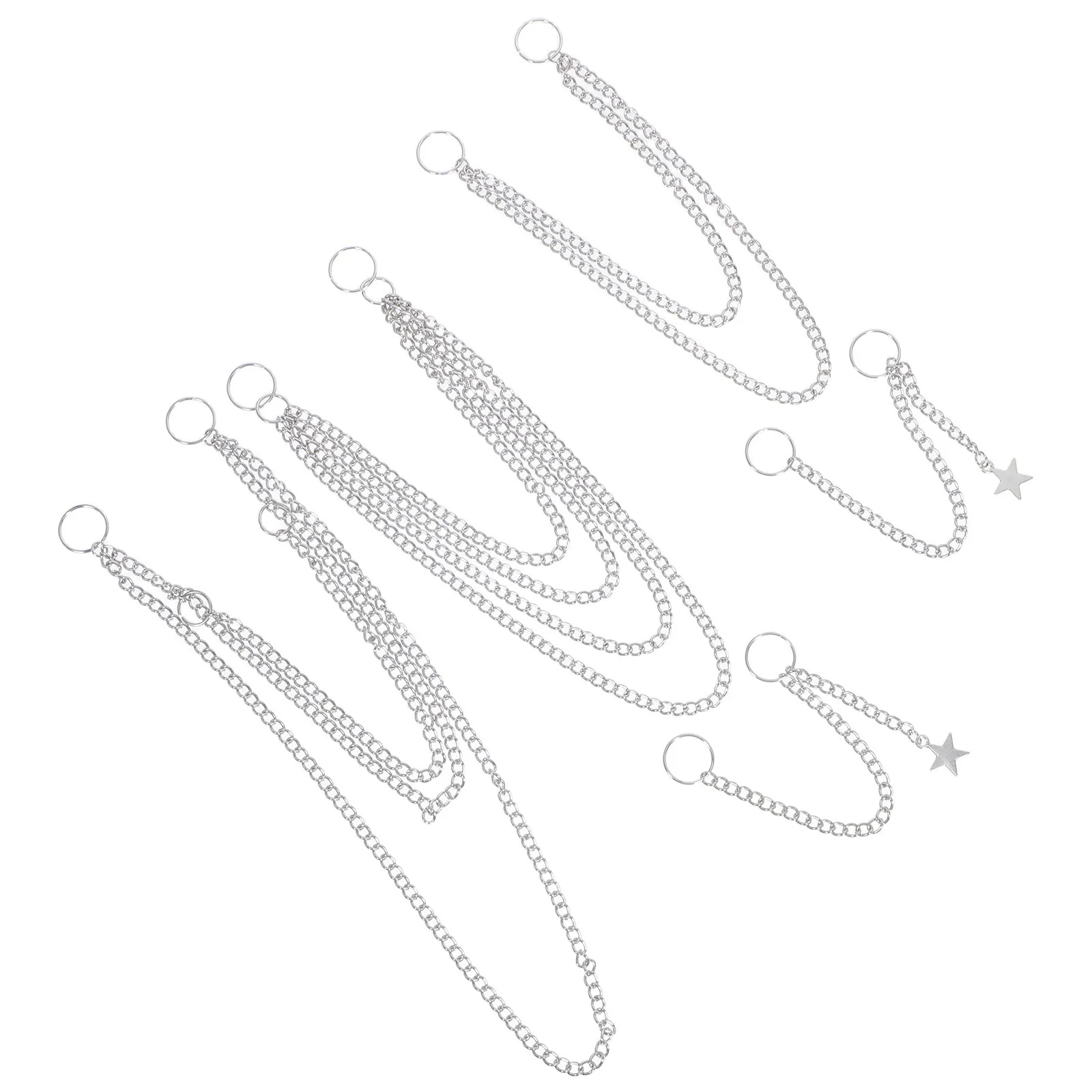 5Pcs Hair Chain Punk Style Braided Jewelry Women Headpiece Bridal Chain Hair Accessories for Party Street Dance Hairstyles
5Pcs Hair Chain Punk Style Braided Jewelry Women Headpiece Bridal Chain Hair Accessories for Party Street Dance Hairstyles