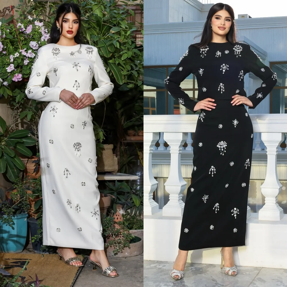 Matching Fashion Jersey Sequined Pattern Straight O-Neck Midi Dresses Bespoke Occasion Dresses Exquisite
Matching Fashion Jersey Sequined Pattern Straight O-Neck Midi Dresses Bespoke Occasion Dresses Exquisite