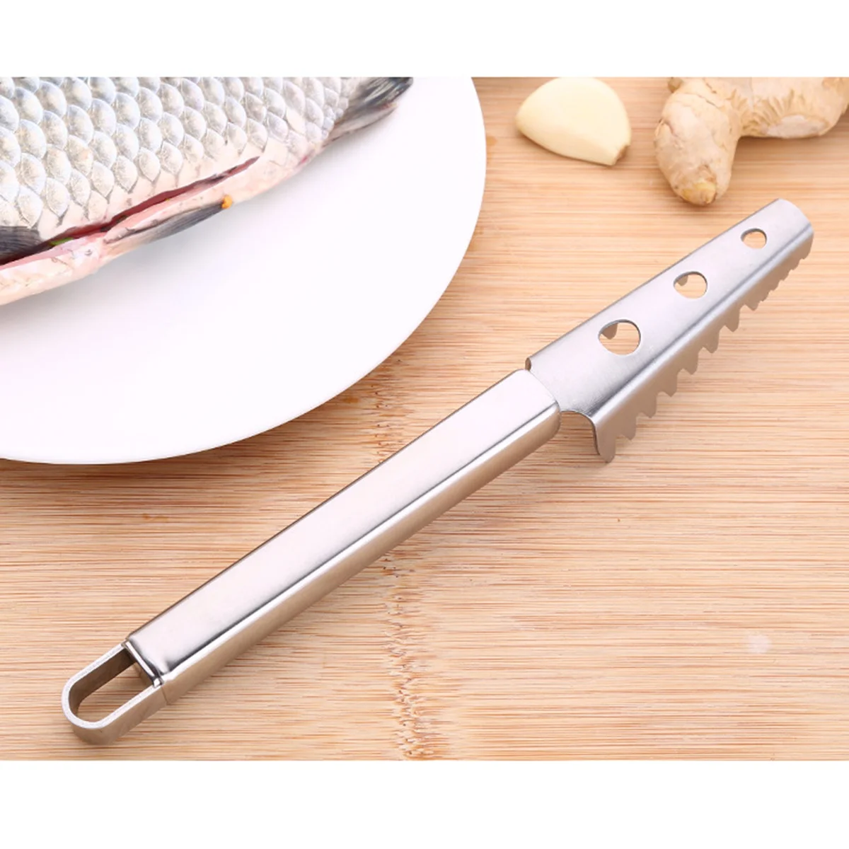 Stainless Steel Fish Scale Remover Ergonomic Cleaning No Sliding Serrated Blade Scales Case Fish Shaver
Stainless Steel Fish Scale Remover Ergonomic Cleaning No Sliding Serrated Blade Scales Case Fish Shaver