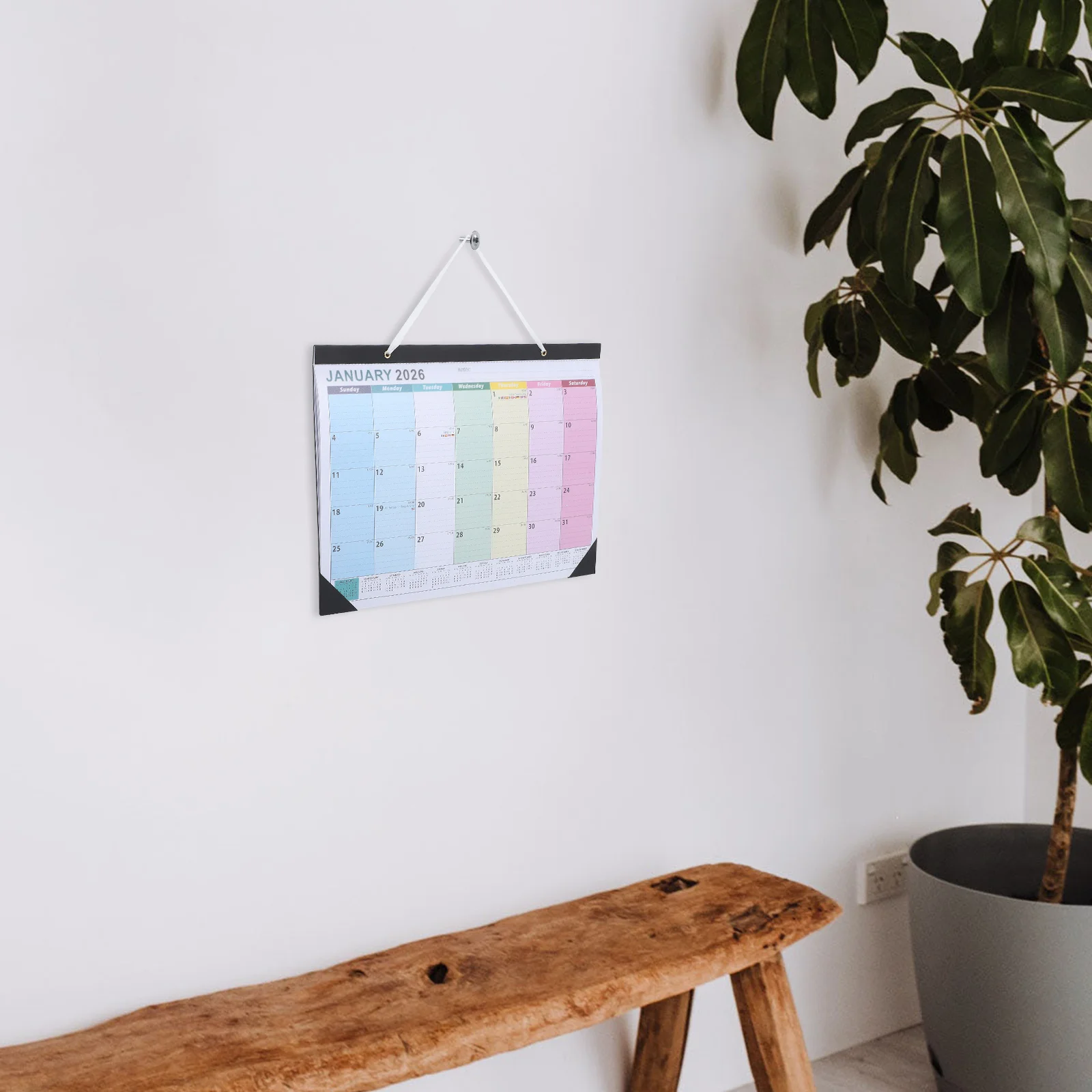 18 Month Hanging Wall Calendar 2026 Horizontal English Monthly Planner with Multi-Country Holidays Large Writing Space for Home
18 Month Hanging Wall Calendar 2026 Horizontal English Monthly Planner with Multi-Country Holidays Large Writing Space for Home