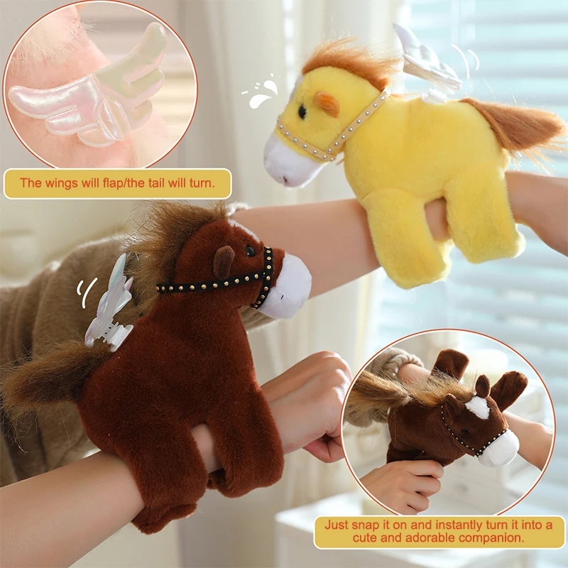 XM 1pc Cartoon Spinning Tail Plush Soft Pony Decorative Interactive Toy Simulated Animal Horse Doll Wristband Bracelet
XM 1pc Cartoon Spinning Tail Plush Soft Pony Decorative Interactive Toy Simulated Animal Horse Doll Wristband Bracelet