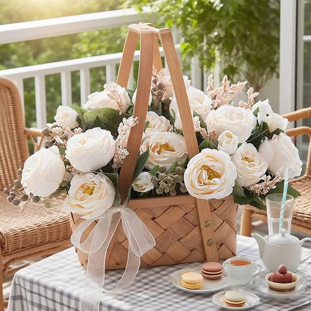 6pcs Artificial Flower Silk Peony Rose Home Room Outdoor Yard Garden Festival Table Decor DIY gift Wedding Bridal Bouquet Prop
6pcs Artificial Flower Silk Peony Rose Home Room Outdoor Yard Garden Festival Table Decor DIY gift Wedding Bridal Bouquet Prop
