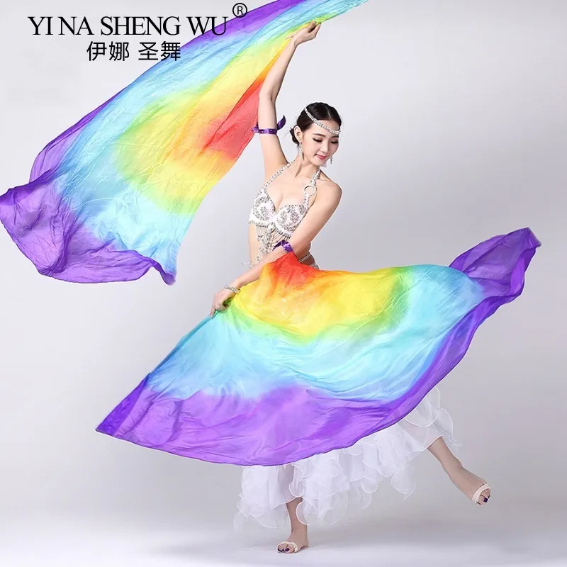 100% Silk Stage Performance Props 1 Pair Half Circle Silk Veil Dance Right/Left Hand Gold Belly Dance Veils Color Isis Wings
100% Silk Stage Performance Props 1 Pair Half Circle Silk Veil Dance Right/Left Hand Gold Belly Dance Veils Color Isis Wings