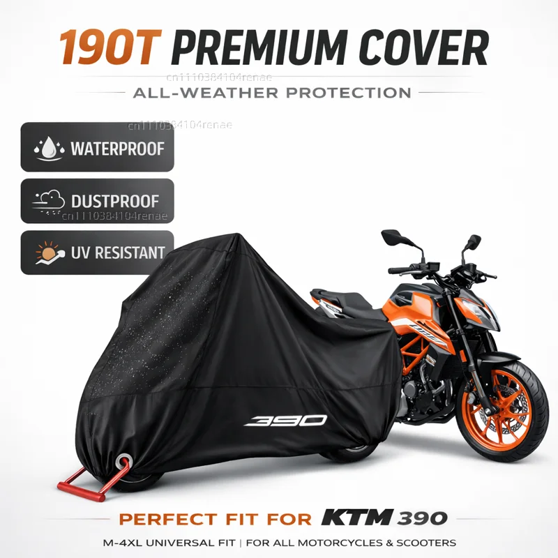 Чехол для мотоцикла KTM 390 ADVENTURE 390 ADV 2020-2026 и 2024-2025 Duke 390 Duke 190T, водонепроницаемый, пылезащитный, с защитой от УФ-излучения
Чехол для мотоцикла KTM 390 ADVENTURE 390 ADV 2020-2026 и 2024-2025 Duke 390 Duke 190T, водонепроницаемый, пылезащитный, с защитой от УФ-излучения
