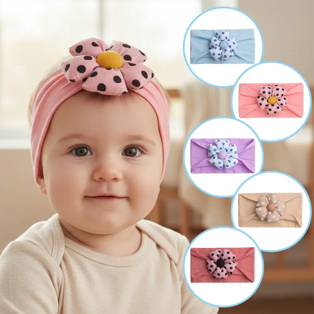 13 Colors Polka Dot Flower Newborn Baby Headband Elastic Comfortable Infant Hair Accessory Cute Vintage 100 Days Girl Hair Band
13 Colors Polka Dot Flower Newborn Baby Headband Elastic Comfortable Infant Hair Accessory Cute Vintage 100 Days Girl Hair Band