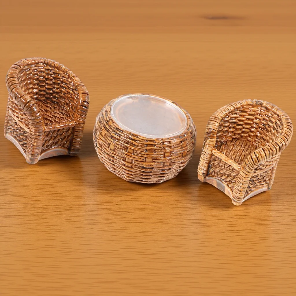 Tiny Chair and Table Model for Dollhouse Decorations
Tiny Chair and Table Model for Dollhouse Decorations